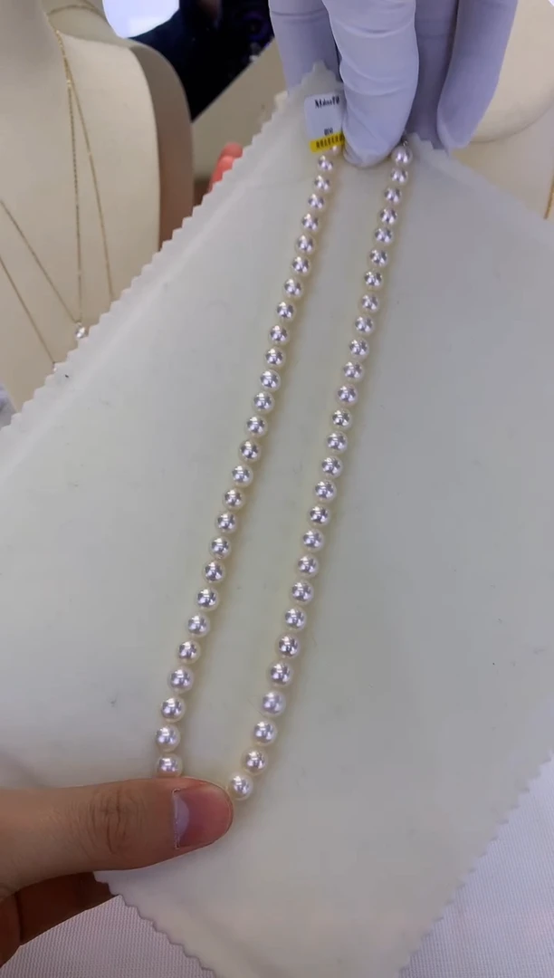 未镶嵌DA海水珍珠 GD241 7-7.5 akoya串链