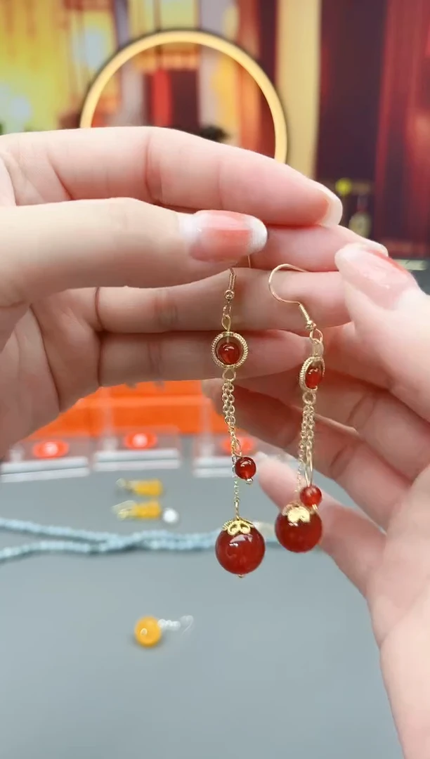 未镶嵌耳钉玛瑙/玉髓331