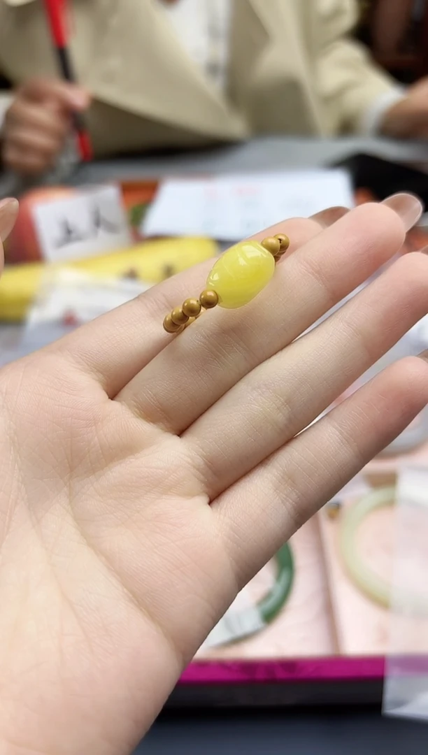 裸石蜜蜡未镶嵌蜜蜡富甲配饰指环GW