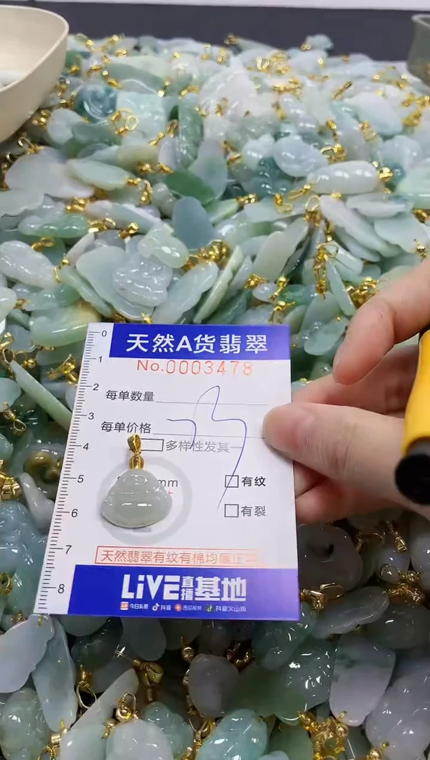 颈饰未镶嵌翡翠天然A货翡翠