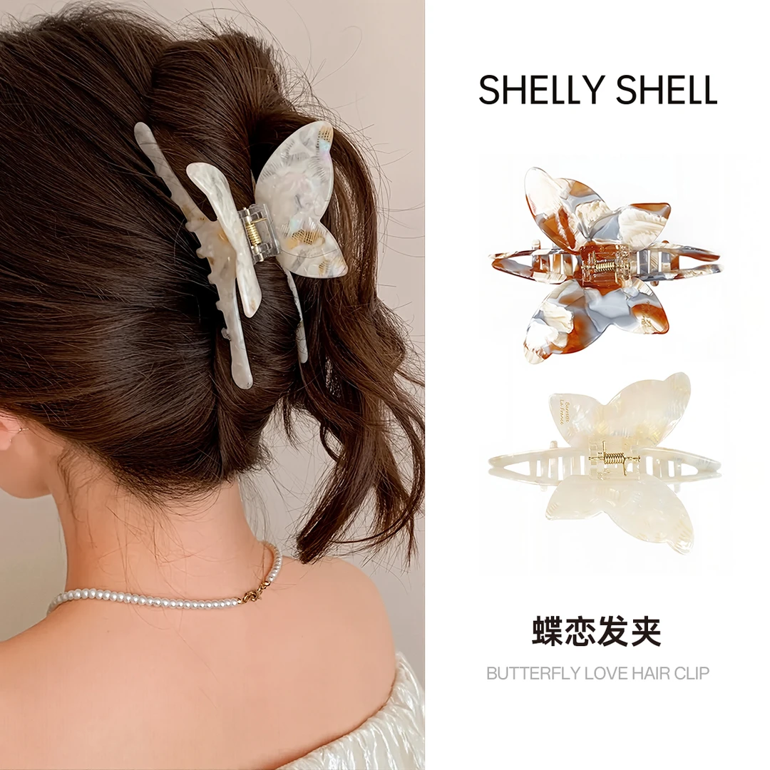 Shelly Shell蝶恋发夹 小众气质时尚简约