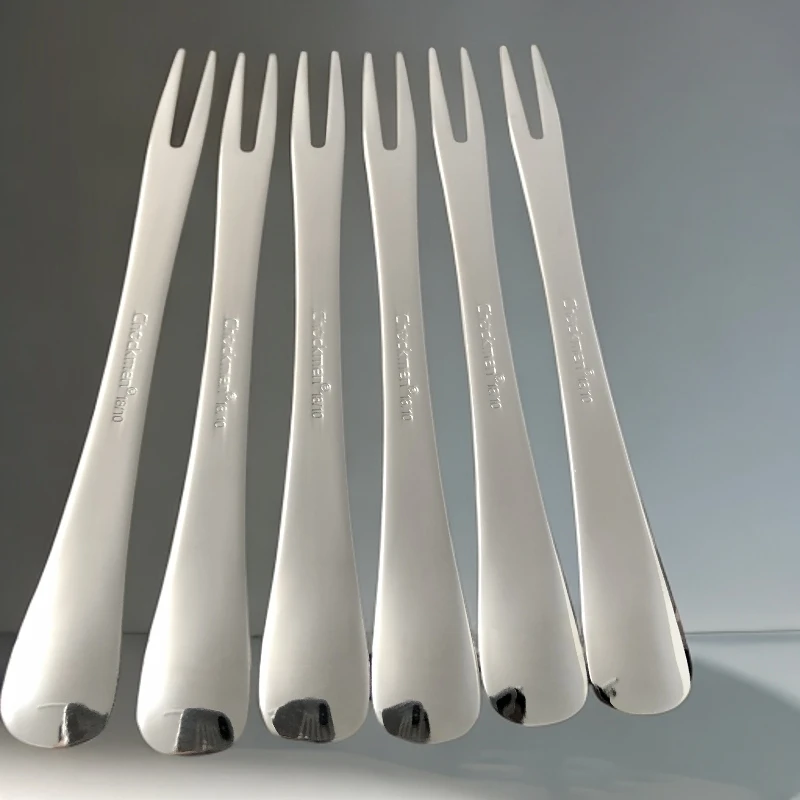 Z家，两齿精致水果叉【六支套】，长度12cm