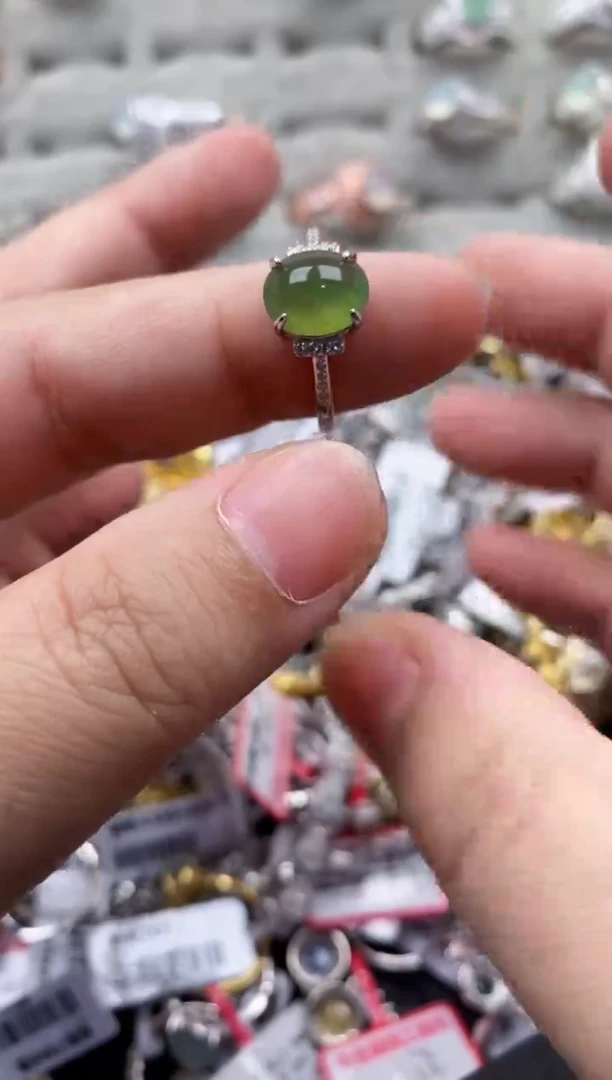 【闪购商品】翡翠戒指银S925镶嵌33333---7
