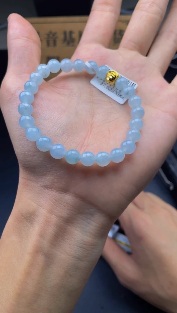 未镶嵌定制翡翠珠串 卡7+