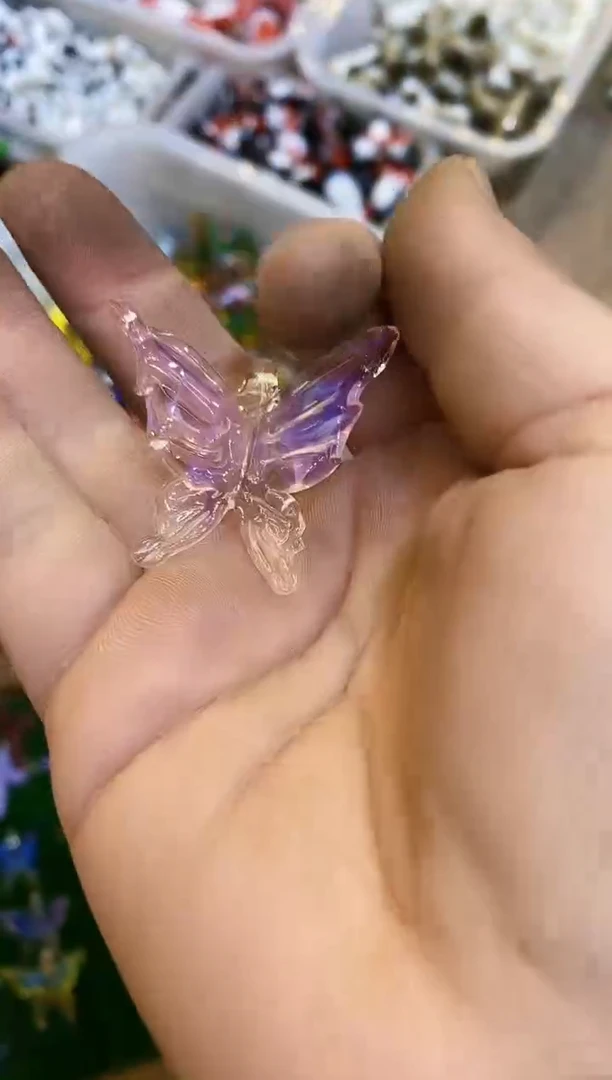 【闪购商品】琉璃手工艺品进口蝴蝶