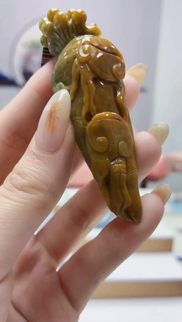 未镶嵌定制翡翠4852jw-毛货挂件23