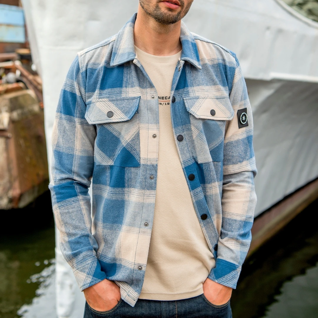 厚重版工装风衬衫式外套