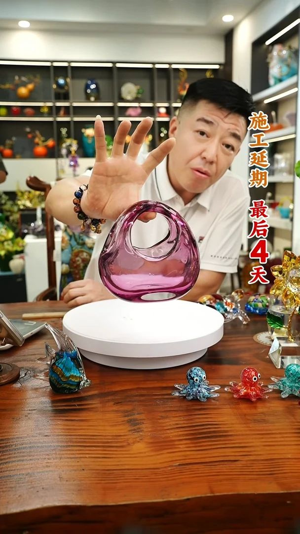 琉璃手工艺品外贸尾货花瓶209