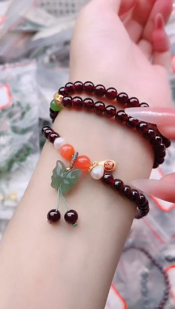 手链未镶嵌石榴石多样性发拍一发一