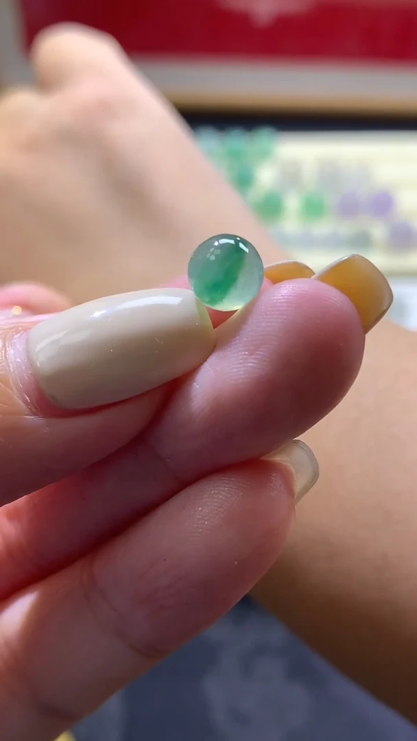 未镶嵌定制翡翠卡7.1mm