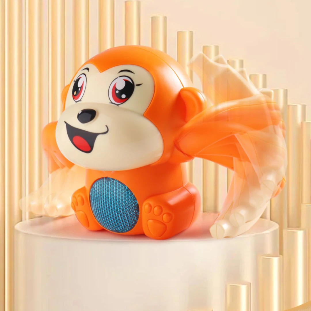 婴幼儿电动翻跟头猴子玩具灯光音乐宝宝爬行练习