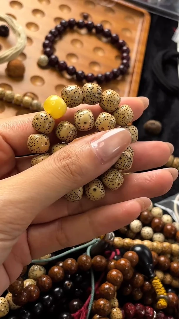 手串星月菩提精工级陈籽搭配ml款桶珠10*9手串