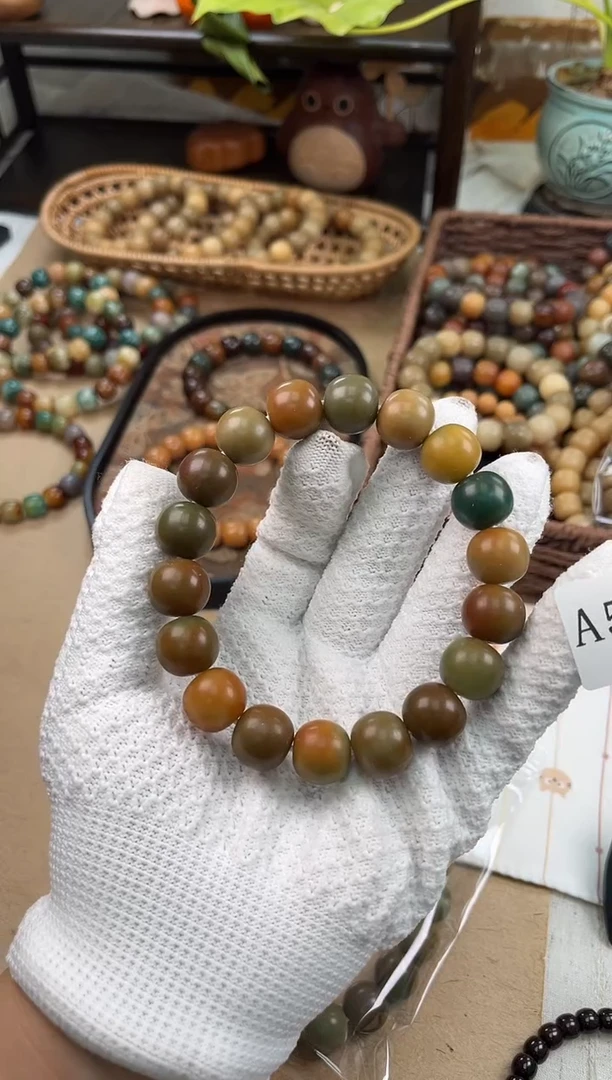 手串菩提根/象牙果a567卡15 干磨瑕疵