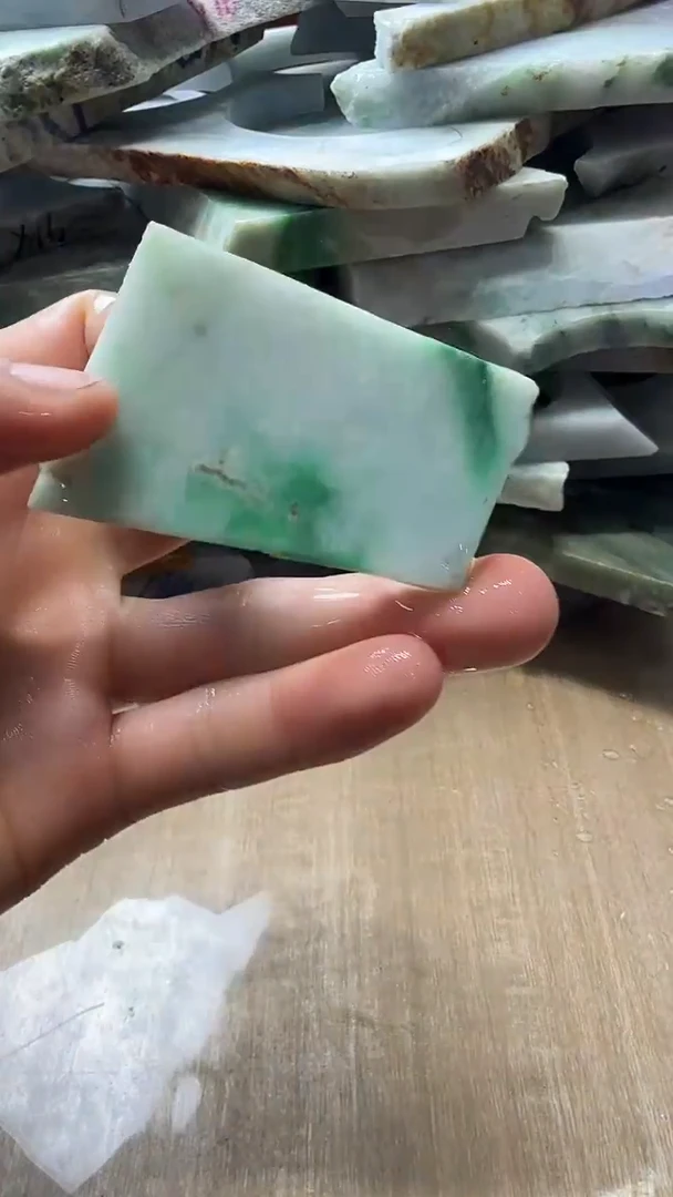 裸石翡翠天然翡翠A货花361