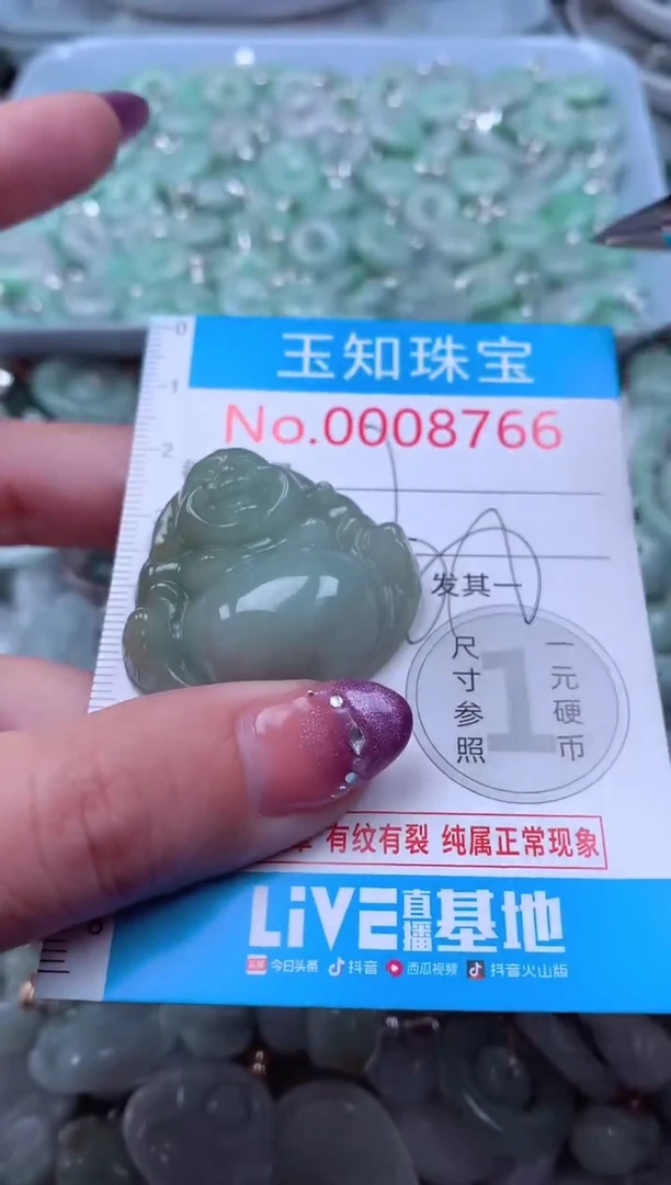 翡翠未镶嵌吊坠(不含链)8766