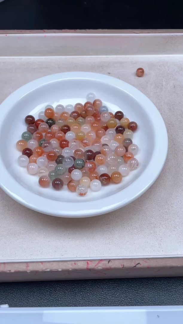 【闪购商品】水晶颈饰未镶嵌w1573彩兔毛8mm*25