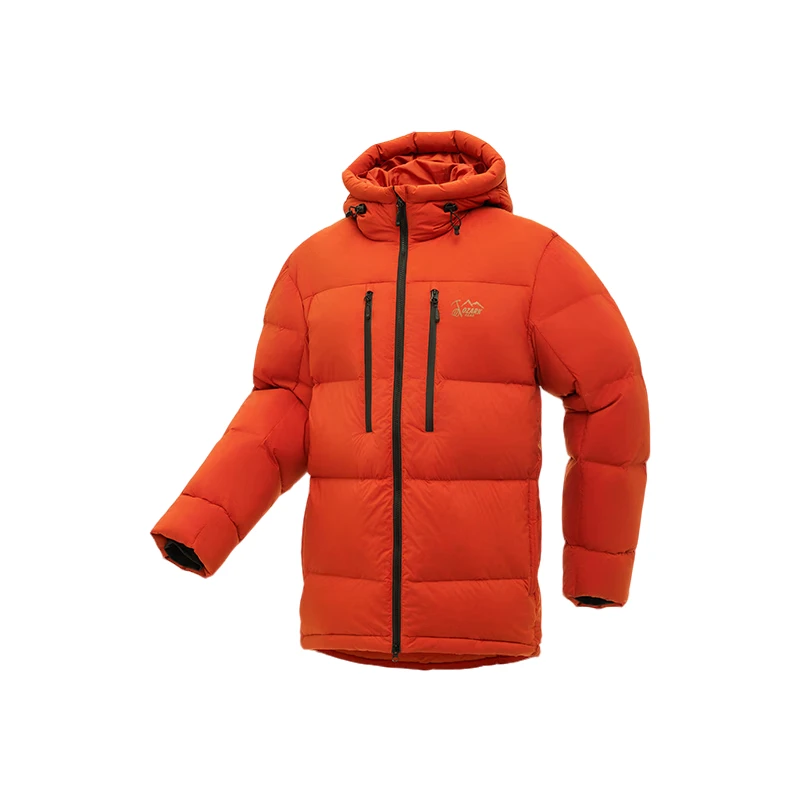 Ozark/奥索卡23秋冬通勤露营男士羽绒服灰鹅绒中厚中长款156635