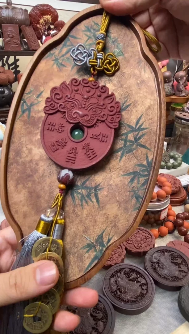 泥塑微瑕洛神赋合香制品合香牌