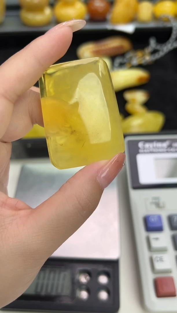 裸石琥珀未镶嵌琥珀蜜蜡吊坠