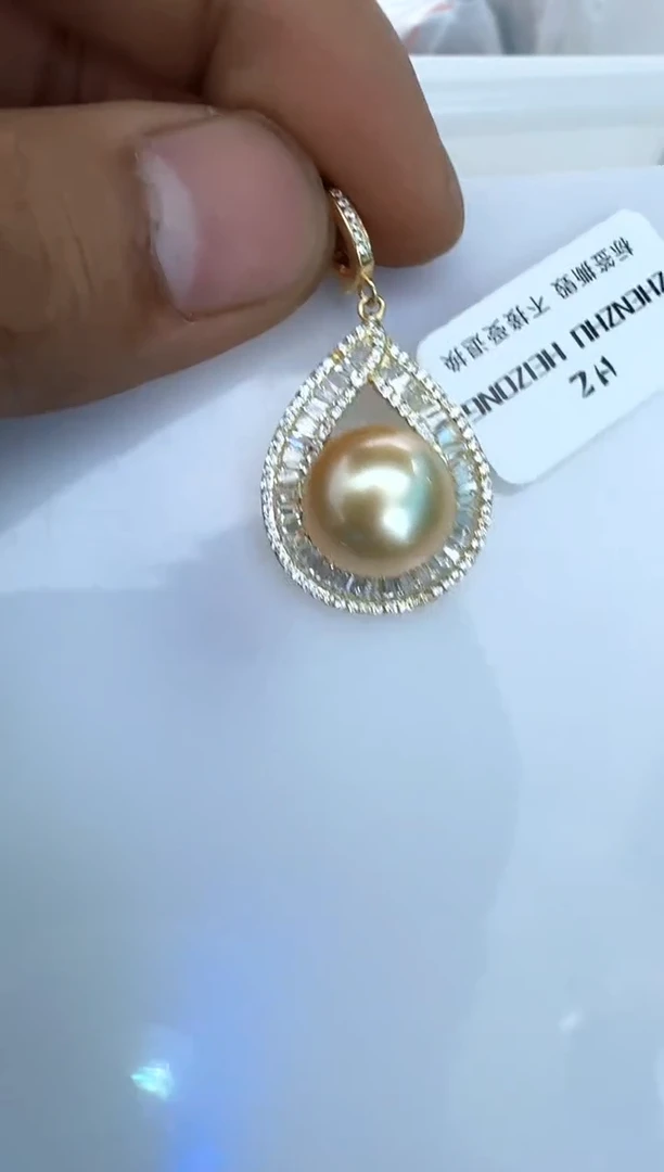 【闪购商品】海水珍珠颈饰银S925镶嵌吊坠