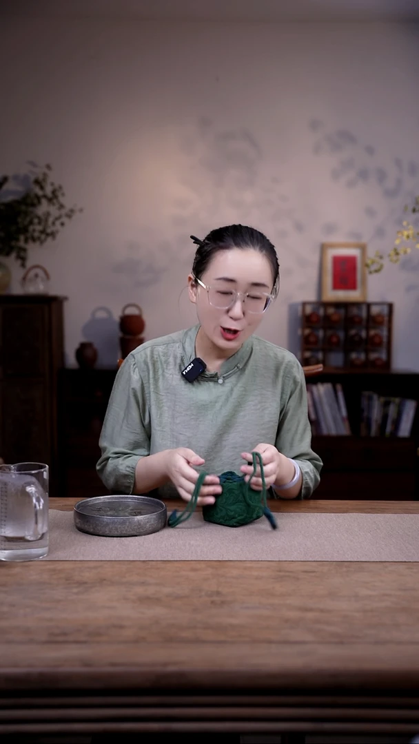 茶壶紫砂收纳布袋绿色小号