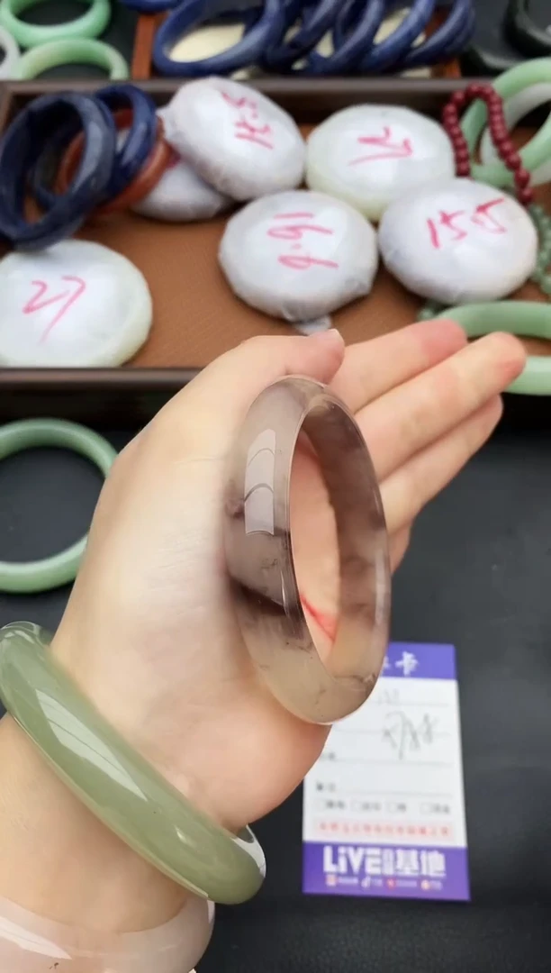 未镶嵌手镯石英质玉137+57/58