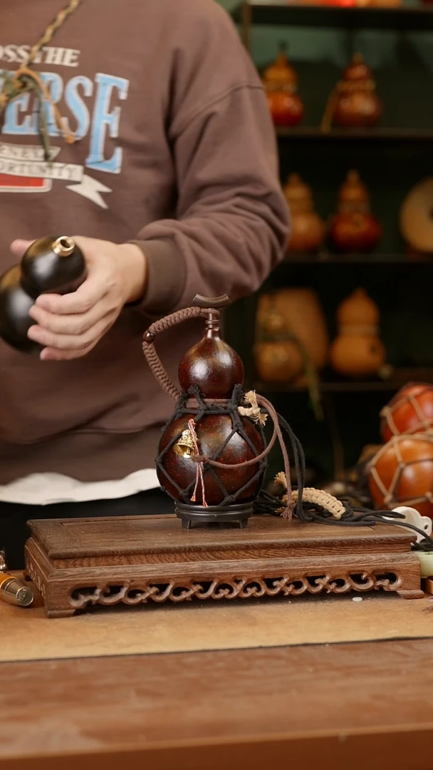 33号精品天然大漆酒葫芦一物一拍~