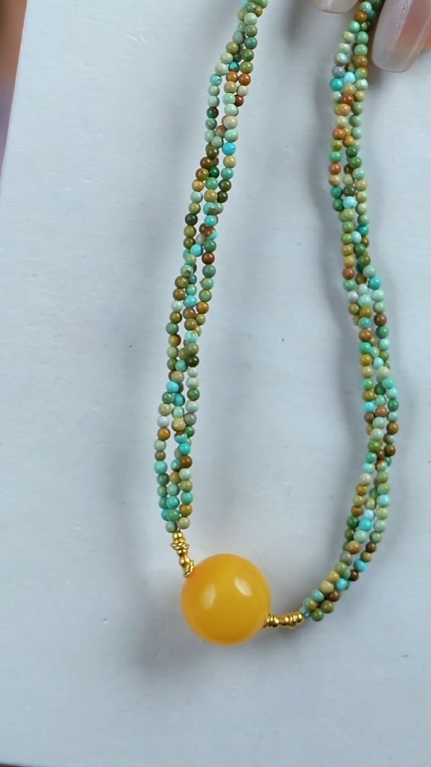 未镶嵌绿松石项链项链