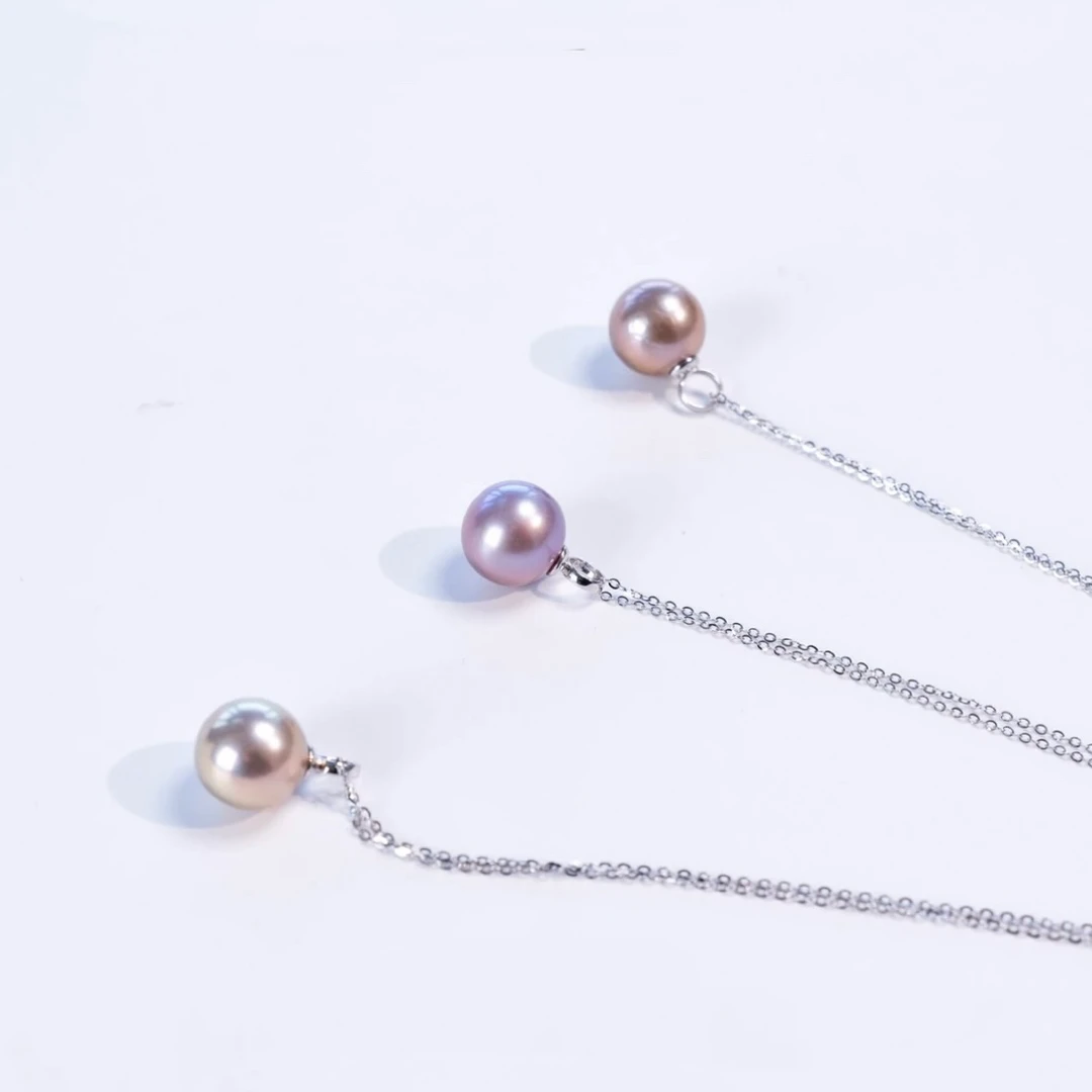 九紫小幸运｜紫色淡水珍珠吊坠11-12mm非基地发货不带证多样性发一