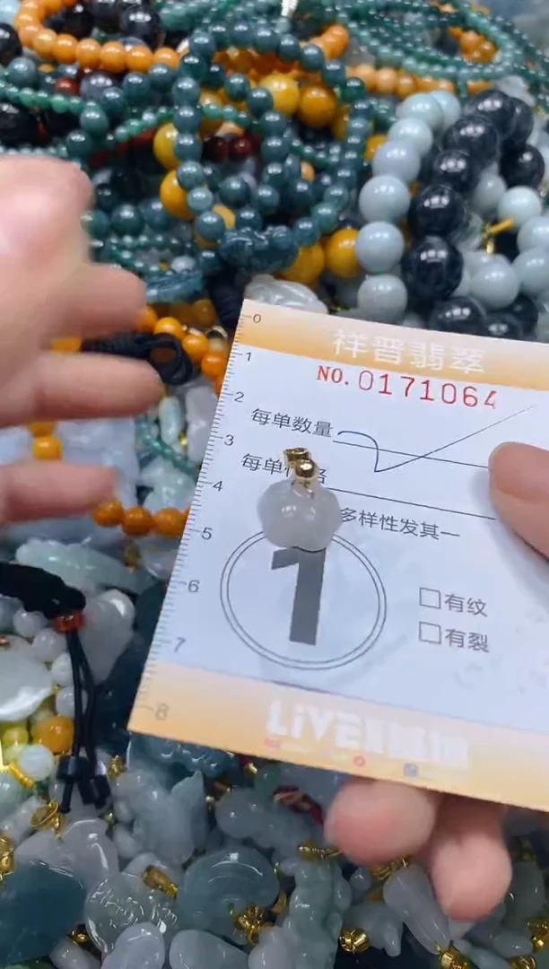 翡翠未镶嵌颈饰闪购0171064多样性发其一