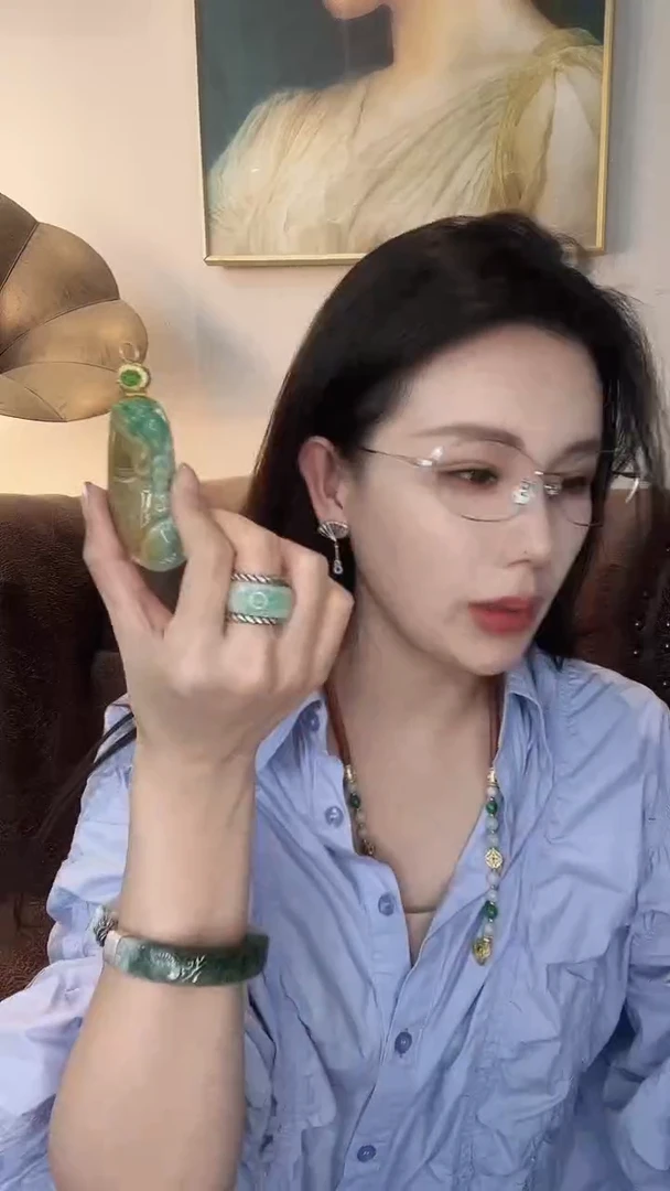 颈饰未镶嵌翡翠尔*翡翠E910