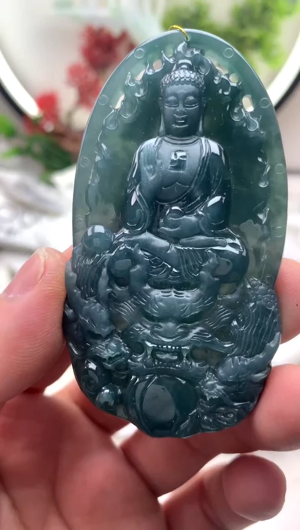 【闪购商品】翡翠颈饰未镶嵌阿弥陀佛