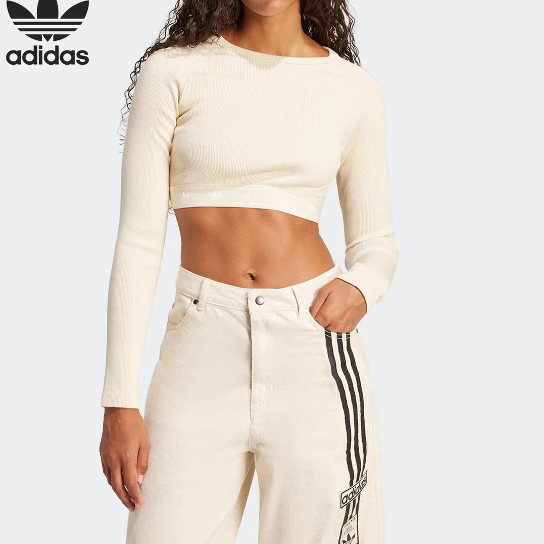 阿迪达斯ADIDAS ORIGINALS三叶草系列时尚百搭长袖T恤 JD0013 #HN