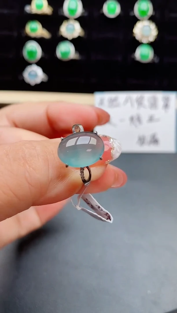 【闪购商品】翡翠戒指银S925镶嵌508050