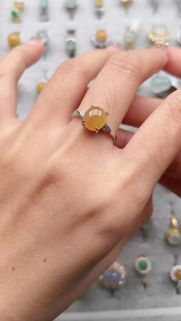 【闪购商品】翡翠戒指银S925镶嵌1111