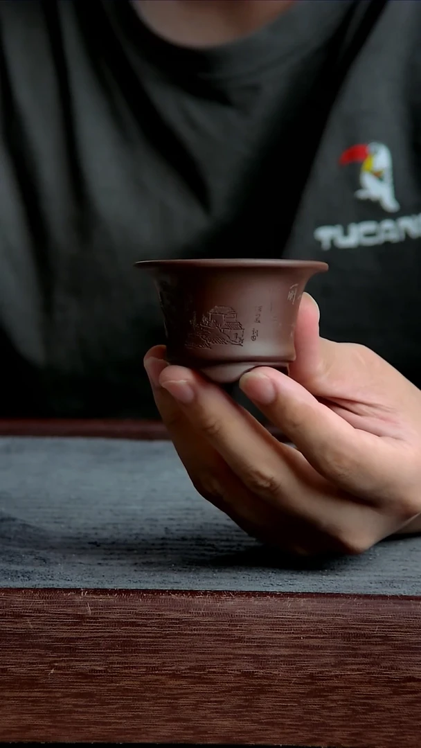 紫砂花盆5.5*3内径紫砂花盆