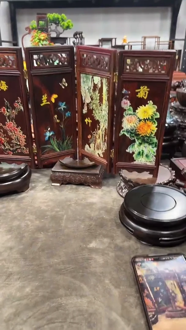 手工艺品琉璃红木工艺品摆件