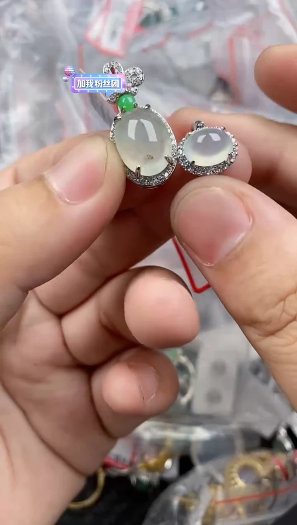 银S925镶嵌戒指翡翠1818    10