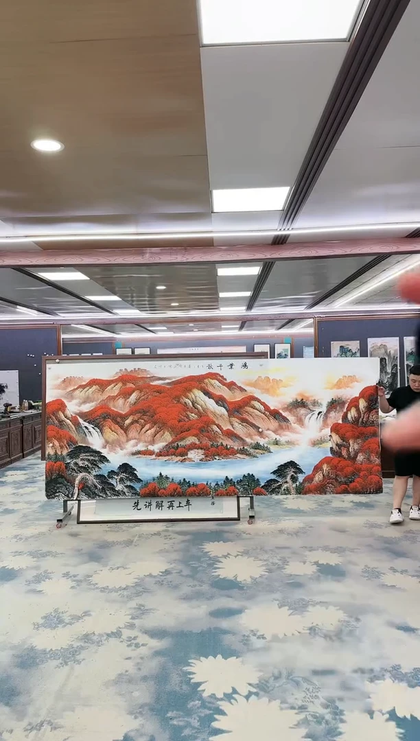 国画临****品W-刘雪红-大丈二-山水国画