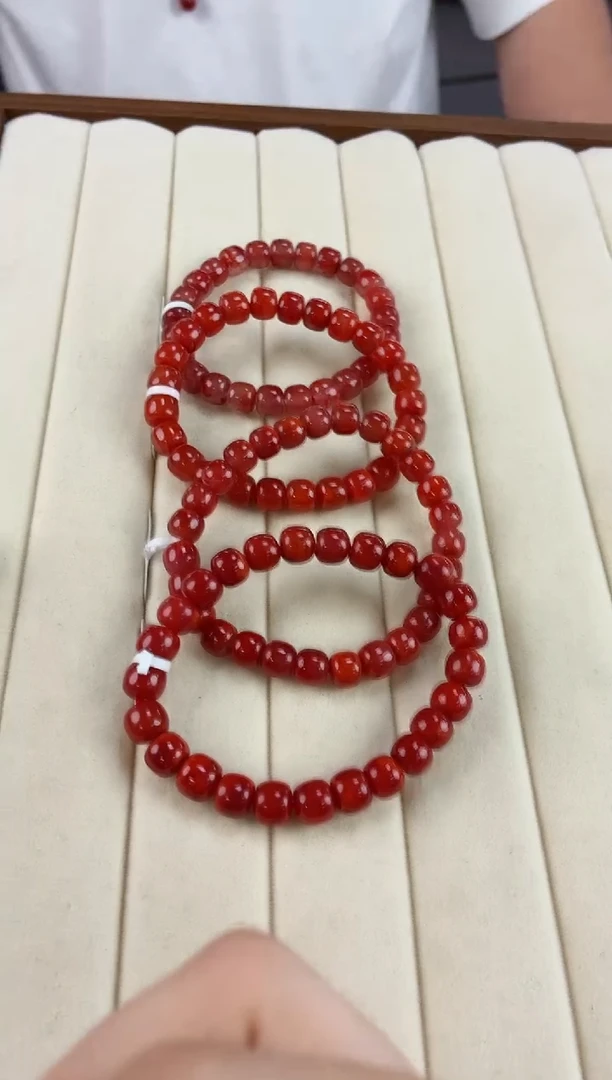 未镶嵌瓦西老型手串8mm南红玛瑙（多样式发其一）