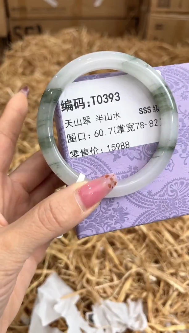 未镶嵌手镯石英质玉T0393