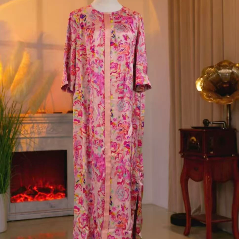 【大圆圆】2025新款轻奢高端原创新中式女装连衣裙SL25191