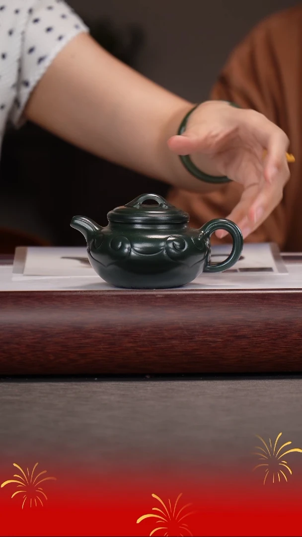 茶壶紫砂GXZ/绿泥/仿古/200c