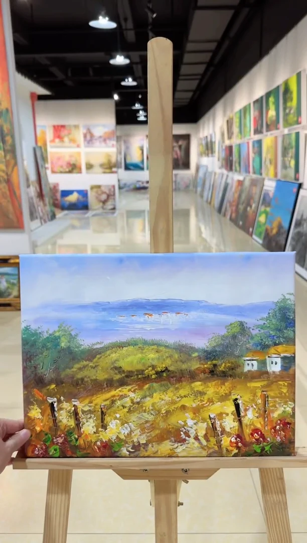 精品手绘油画作品《静物》30*40内框发