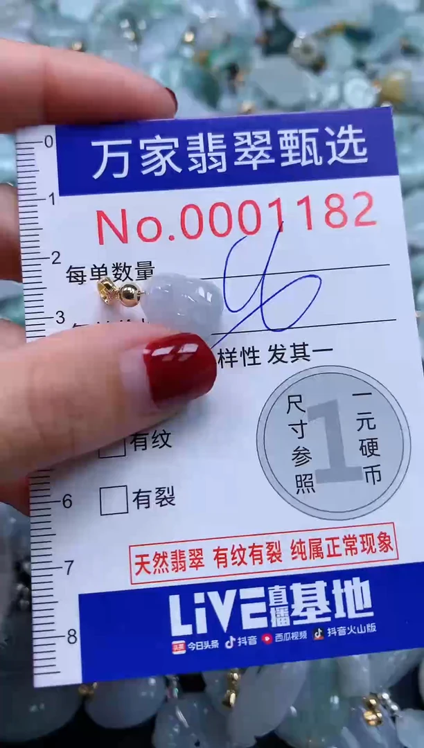 吊坠(不含链)未镶嵌翡翠1182