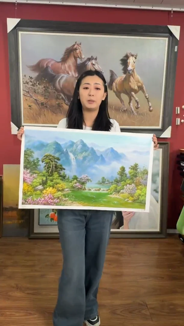 油画【45号】约50*70cm丨朝鲜原创纯手绘孤品油画丨顺丰包邮