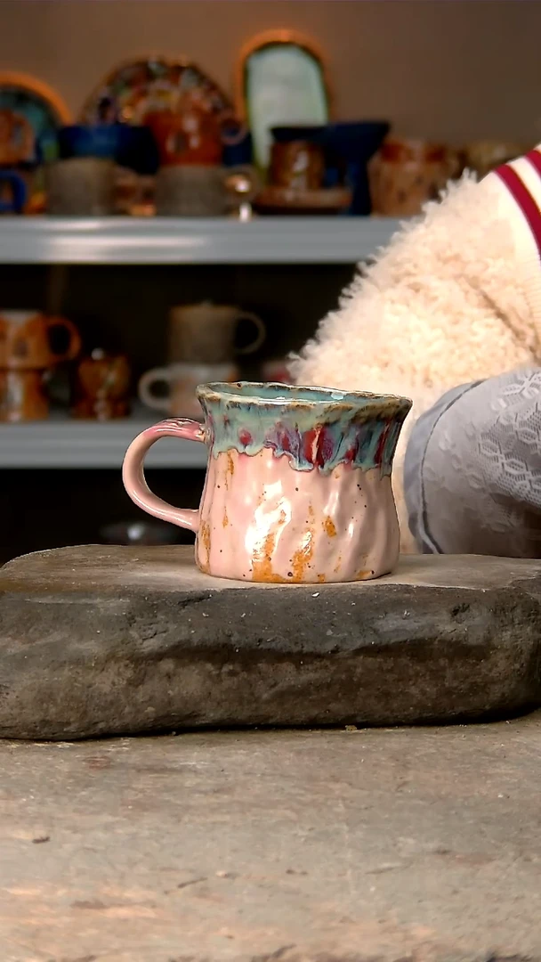 【闪购商品】220高温釉下手工同款，微波炉烤箱可进