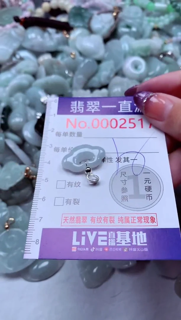 翡翠未镶嵌吊坠(不含链)2517