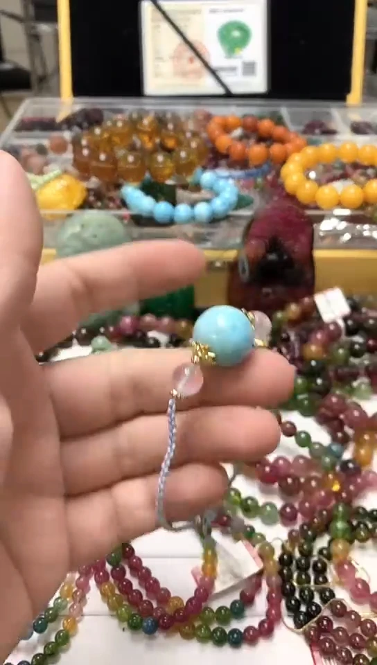 未镶嵌针钠钙石（海纹石）手链手链48