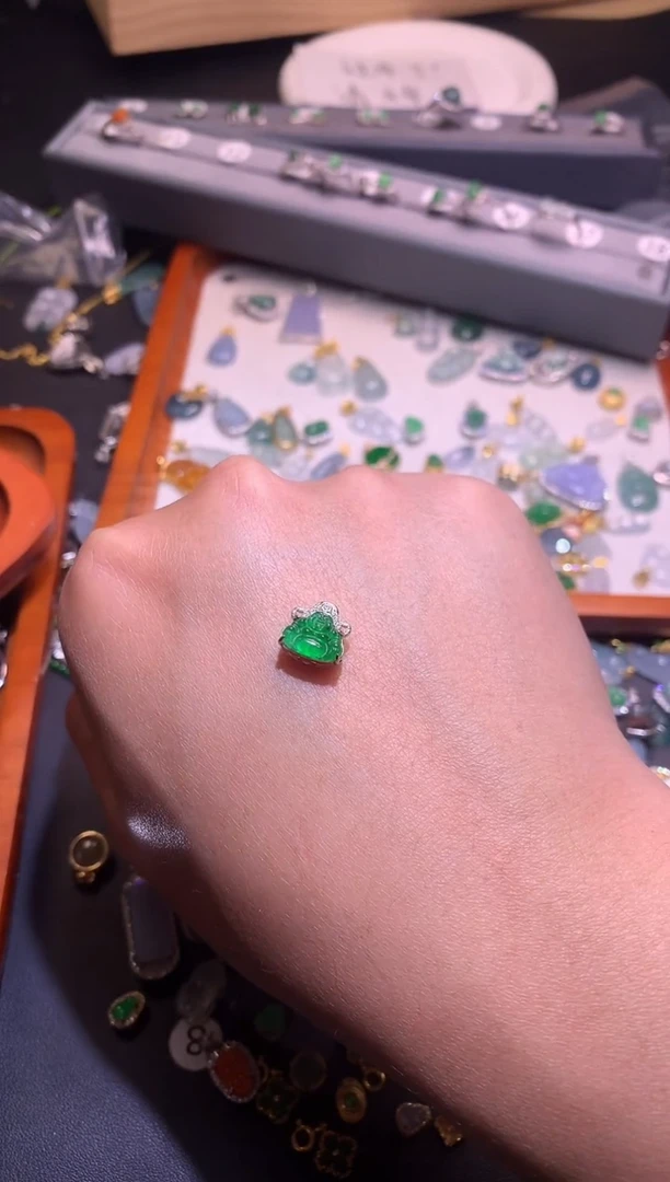 【闪购商品】翡翠吊坠(不含链)银S925镶嵌1